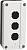 Корпус для кнопок NP2 3 места NP2-B03 (CHINT)